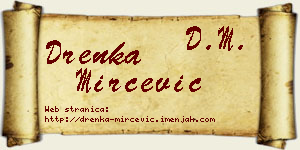 Drenka Mirčević vizit kartica